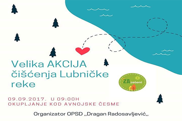 Zaječar: Velika akcija čišćenja Lubničke reke u subotu, 9. septembra
