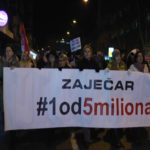 U Zaječaru održan 3. protest #1od5miliona