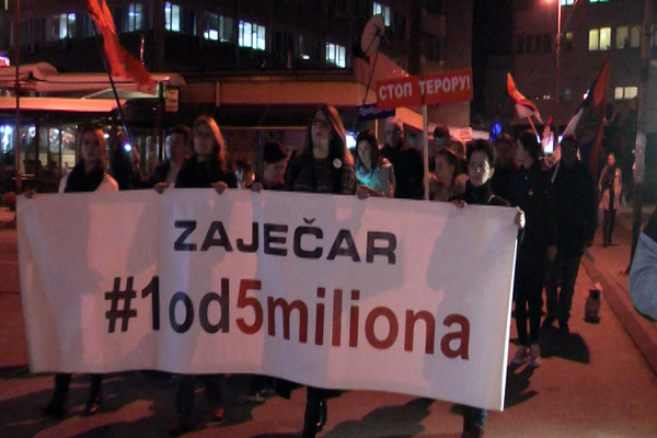 Održan 9. građanski protest u Zaječaru #1od5miliona